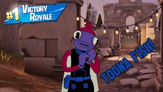 TOONA FISH Solo Win Gameplay! (12 Eliminations!) | Fortnite Battle Royale: Chapter 5 No Builds