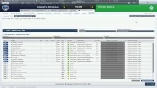 Football Manager 2012 Girondins de Bordeaux pre season