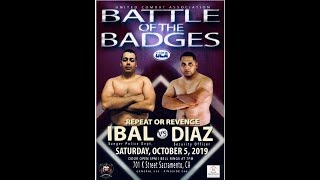 Battle of the Badges 2019 featuring BOUT 14 Rocky Diaz vs Victor Ibal