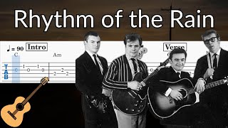 Rhythm of the Rain (The Cascades) - Guitar Solo Tab Easy