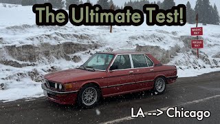 Driving a 1980 BMW E12 5 Series I Bought on BAT Sight Unseen Home Across the Country!