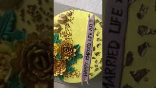 Haldi Yellow Cake Design