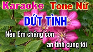 Dứt Tình Karaoke tone nữ ( D#m)ca si Mạnh Quỳnh