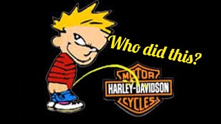 ⁉️WHO PISSED⁉️in my Harley Davidson?🤷🏼😡😤