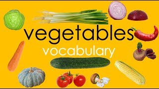 VEGETABLES VOCABULARY- VERDURAS EN INGLÉS-CHILDREN VOCABULARY- INGLÉS.