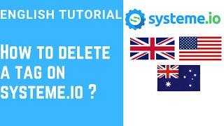 How to delete a tag on systeme.io ?