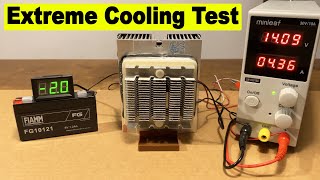 Extreme cooling test with Peltier module and a lot of energy