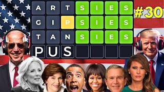 US Presidents Play WORDLE 30 | PRESIDENTS vs WIVES