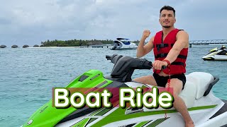 Boat ridding in Maldives 🇲🇻 کشتی دوانی عبدالعظیم بدخشی در مالدیف