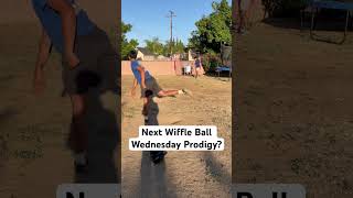 Nico with some nasty wiffle ball pitching #wiffleball #baseball #mlb #espn #pitching