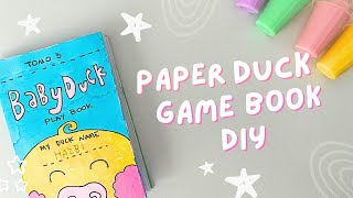 Como hacer libro de juegos de patito de papel | How to make paperduck GAME BOOK DIY