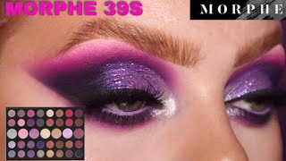 MORPHE 39S REVIEW - SUCH A GEM PALETTE - Purple smokey eye tutorial