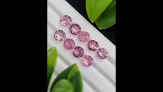 Stunning 7.57 ct Pink Spinel Collection - Calibrated Round Gems from Tajikistan