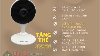 2 camera trong nhà, thẻ 32G