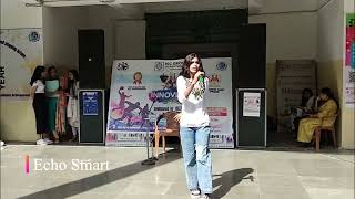 Lovely song by a girl at college fest - Must watch @IECinnovision2k24 #echosmart