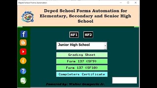 DepEd School Forms Automation for Elementary Secondary and Senior High School