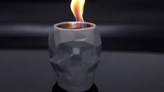 https://www.inno-living.com/ Indoor Tabletop Outdoor Concrete Fire Pit Portable Skull Fireplace