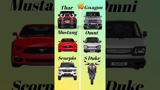 Thar 🆚 Omni 🆚 Scorpio। कौन है असली माफिया Car😈❓ #shorts #thar #omni #scorpio