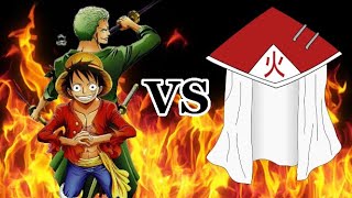 LUFFY AND ZORO VS HOKAGES