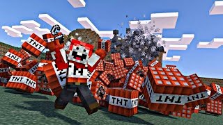 Minecraft TNT Biggest World Explore #Short #Shorts