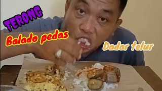 MUKBANG BALADO TERONG PEDAS DENGAN DADAR TELUR