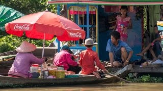 水上集落、カンボジア トンレサップ湖 (Tonle Sap Lake Cambodia)