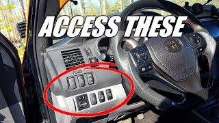 How to Access Driver Switch Panels on 2nd Gen Toyota Tacoma