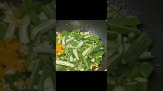 Bhindi ki sabji भिंडी की सब्ज़ी #bhindirecipe  #bhindifry  #shorts #viral #marwadireenakitchenhindi