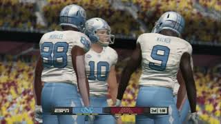 NCAA Football 14 North Carolina  vs Minnesota 2024  Gameplay PS3