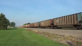 BNSF 9169 Takes a West Bound Coal Train Through Meriden Il