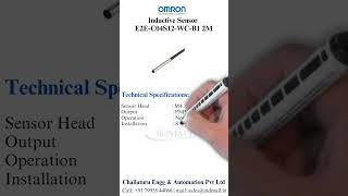 Omron Inductive Sensor: E2E C04S12 WC B1 | +91 79955 44066#shorts