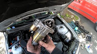 BMW E46 320D Starter Demontage and Carbons Replacement