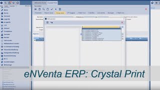 eNVenta ERP ✅ Crystal Print ✅ Report erstellen und mailen