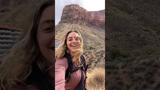 Hiking the Grand Canyon, Rim to Rim Day One 🥾 🎒 🏜️ 🌧️ #backpacking #nationalpark #hiking #R2R