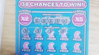 50X 38 Chances to win! Profit 🤞👍 #Scratchcards