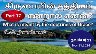 கிருபையின் சத்தியம் என்றால் என்ன ? ( Part 17 )What is meant by the doctrines of Grace?