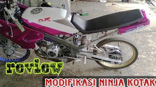 Ninja r modif simple, bodi kotak, tromol kaze motif bubut