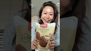 tasting the Loacker chocolate hazelnut wafer! #tastetest #costcobuys #costcofinds #sweettooth #wafer