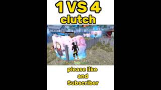 1vs4 impossible 🚨 clutch 😱 free fire #shortvideo #trending video