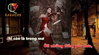 Dấu Chân Hoang- KARAOKE Tone Nam Ebm (QV Studio)