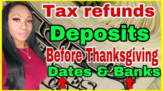 Tax refund Deposits This Week! Dates & Banks, tax refund 2021, unemployment refunds, amended refund