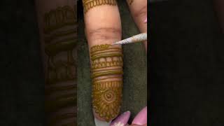 4 Hours of Bridal Mehndi in 58 seconds! ✨Stain photos at the end 💖 #henna #mehndi #shorts