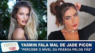 Yasmin Brunet fala de Jade Picon em live: "Sabe como percebe o nível da pessoa? Pelos fãs"