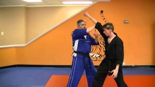 Circles Of Protection - Kenpo self defense technique for a right overhand punch