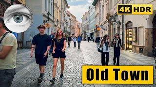 Walking through the Old Town in Prague in April on a warm evening 🇨🇿 Czech Republic 4k HDR ASMR