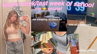 STUDY VLOG 🏫 📝 📚 finals week in my life + last week of school vlog!