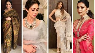 Saree design 2020 : Saree collection ideas inspired by celebs || By girls fashion trend