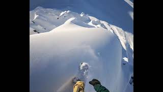 Travis Rice 2021 Natural Selection Finals Alaska Tordrillo Mountain Lodge, Course Snow Check