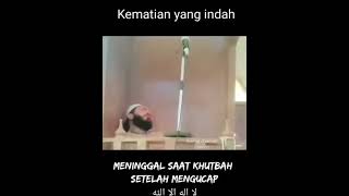 malaikat mencabut nyawa ketika hamba allah sedang khutbah jumat, syuhada