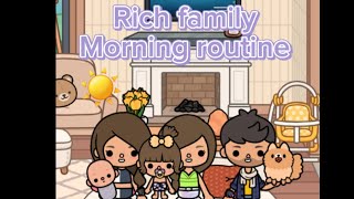 Modern mansion toca boca family morning routine ✨ #tocaboca #family #rp #morningroutine